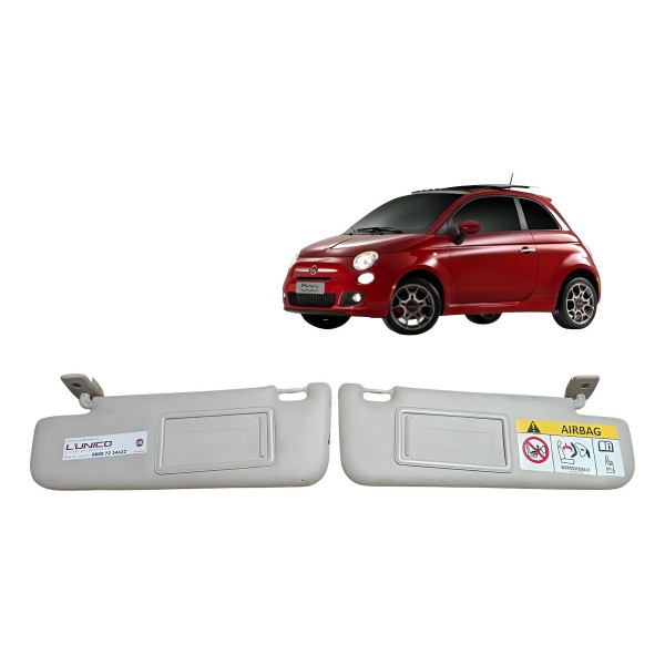 Par Quebra Sol Fiat 500 2009 2010 2011 2012 Com Espelho Orig