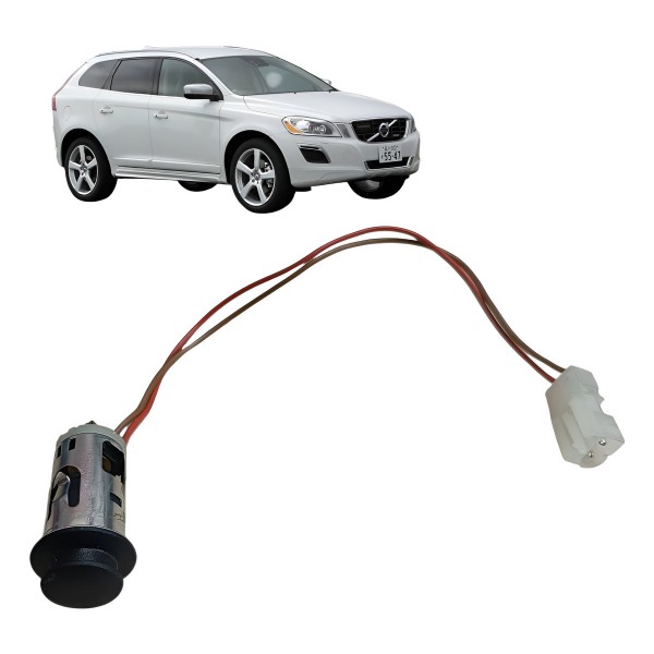 Tomada Acendedor 12v Volvo Xc60 2012 2013 2014 Original Preto