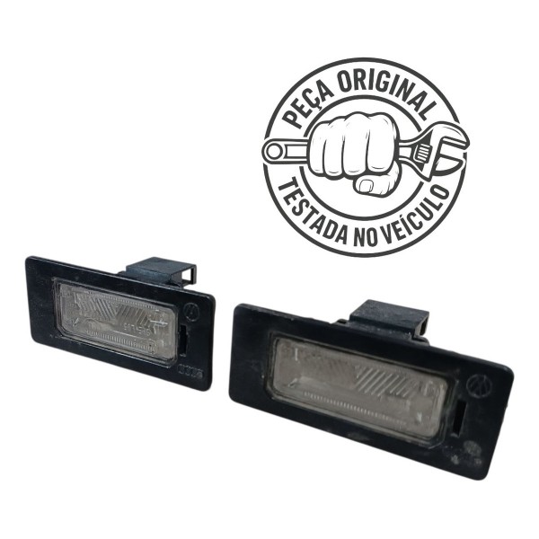 Par Lanterna Luz Placa Traseira Audi A4 2010 2011 2012 2013 Branco Ambos Lados