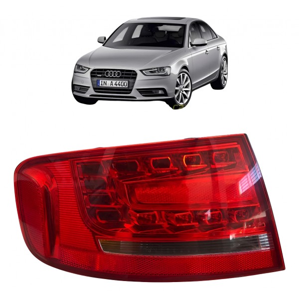 Lanterna Traseira Esquerda Audi A4 2010 2011 2012 Led Orig Vermelho Esquerdo/motorista