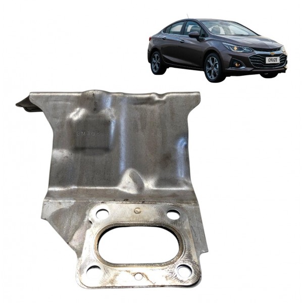 Protetor Termico Turbina Gm Cruze 1.4 Turbo 2017 2018 A 2020 Prateado