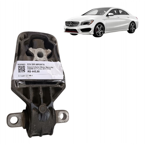 Coxim Inferior Motor Mercedes Cla250 2.0 Turbo 2015 2016
