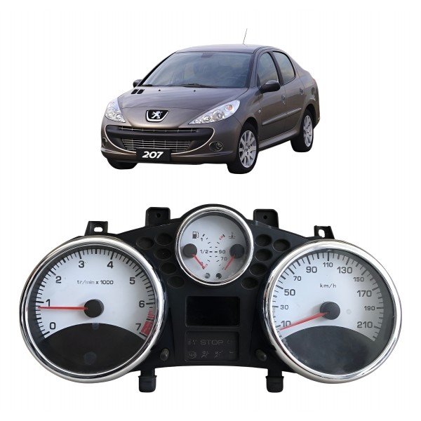 Painel De Instrumentos Peugeot 207 2009 2010 2011 2014 Preto