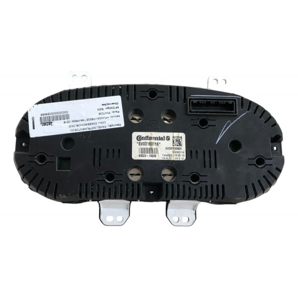 Painel Instrumentos Velocimetro Rpm Hyundai Hb20 2015 2016 Preto