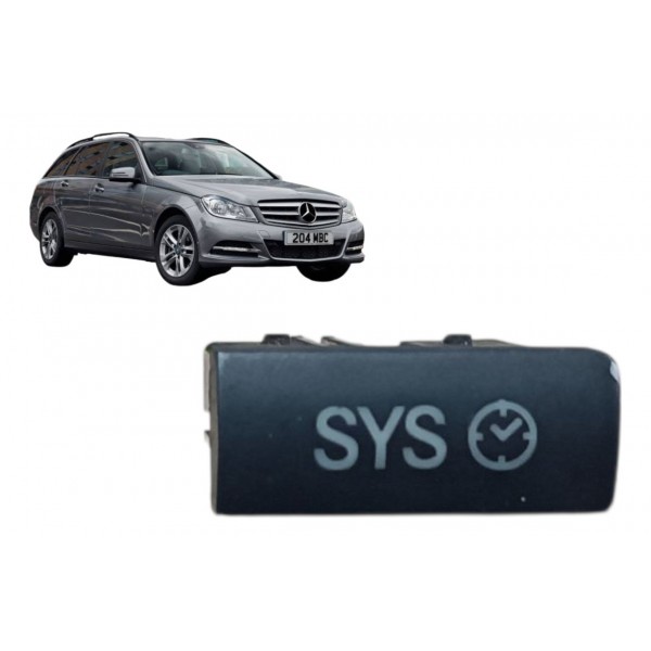 Capa Botão Tecla Sys Radio Mercedes C180 C200 2011 2012 2013