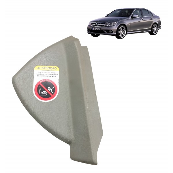 Acabamento Direito Painel Mercedes C280 C200 C180 Cinza 2012 Liso Branco