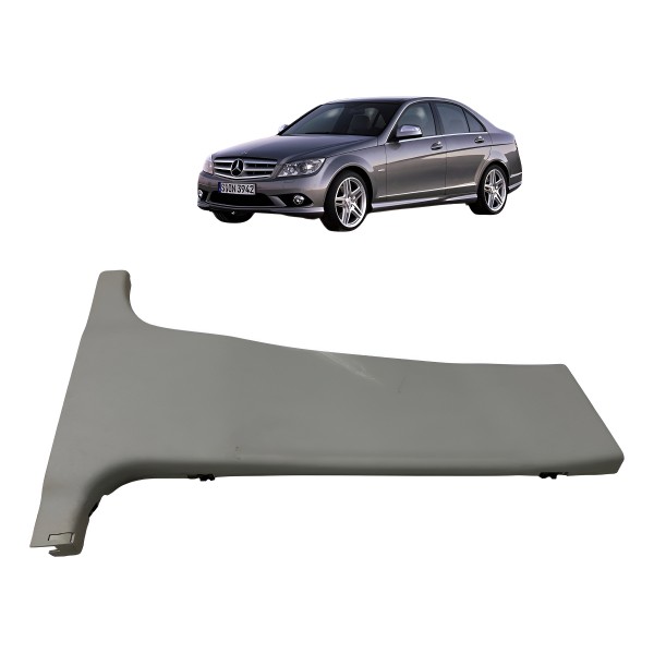 Moldura Coluna Direita Mercedes C180 2010 A 2013 Cinza Orig