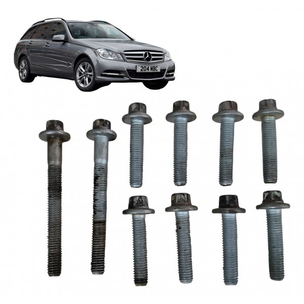 Jogo 10 Parafusos Caixa De Cambio Mercedes C180 1.8 2012 Cgi Prateado