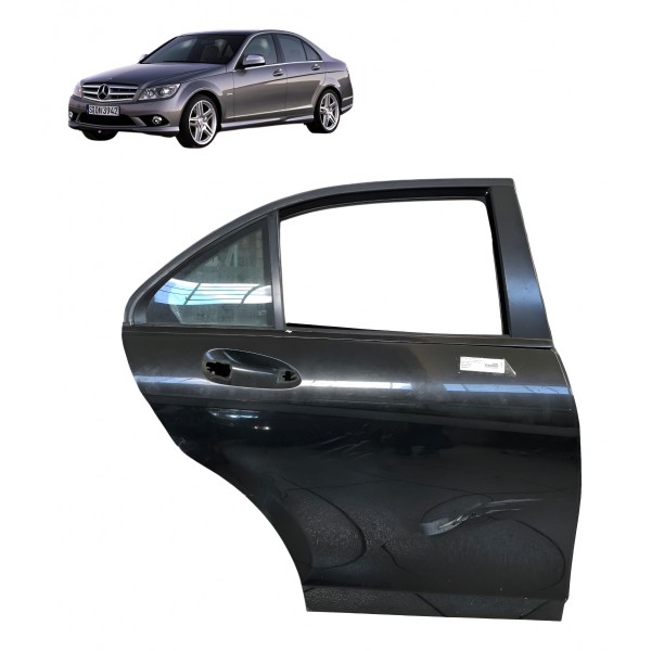 Porta Traseira Direita Mercedes C180 C200 2012 2013 Detalhe Preto Direita Traseira