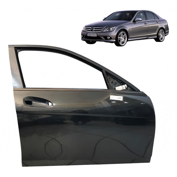 Porta Dianteira Direita Mercedes C180 C200 W204 2012 2013 Preto Direita Dianteira