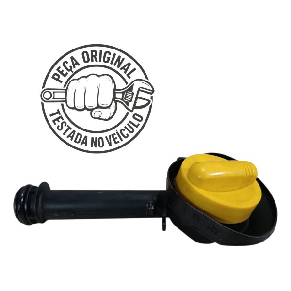 Tampa Bocal Enchimento Oleo Motor Sandero Logan 1.0 16v 2012 Amarelo