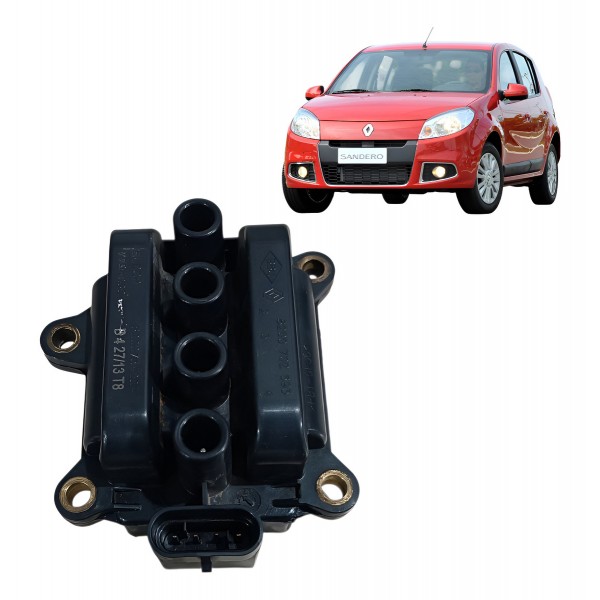 Bobina Ignição Sandero Logan Clio 1.0 16v 2012 2013 Original