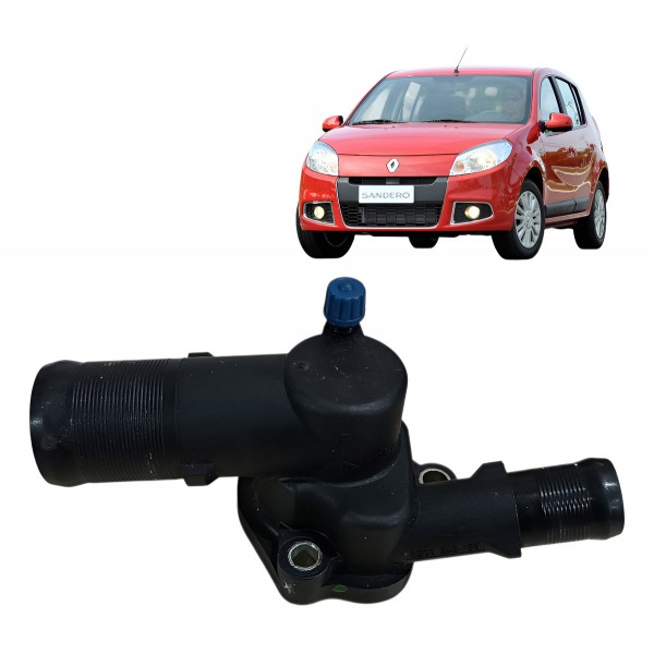 Carcaça Valvula Termostática Sandero Clio Logan 1.0 16v 2012