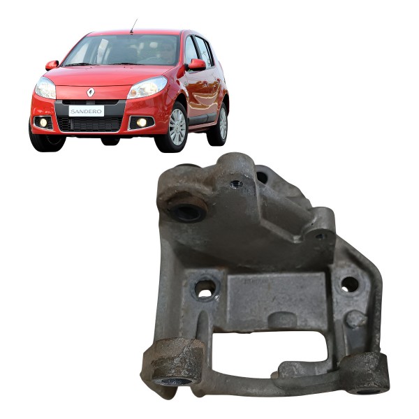 Suporte Bomba Direção Hidráulica Sandero Logan 1.0 16v 2013 Prateado