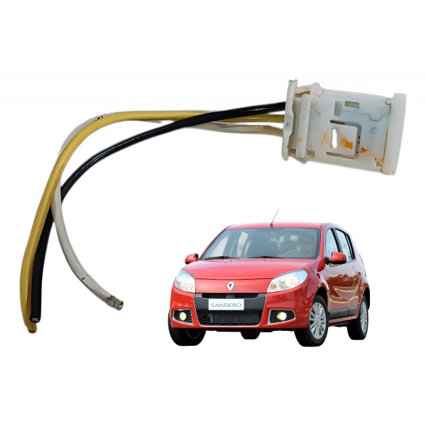Plug Conector Chicote Motor Limpador Traseiro Sandero 2012