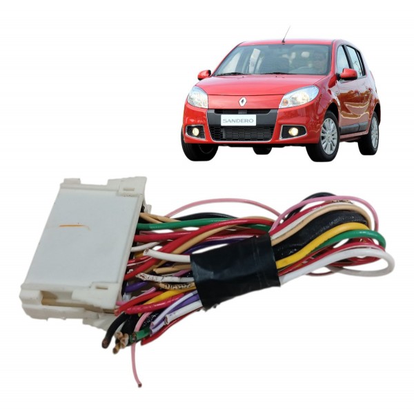 Plug Conector 15 Vias Fios Modulo Bcm Renault Sandero Logan