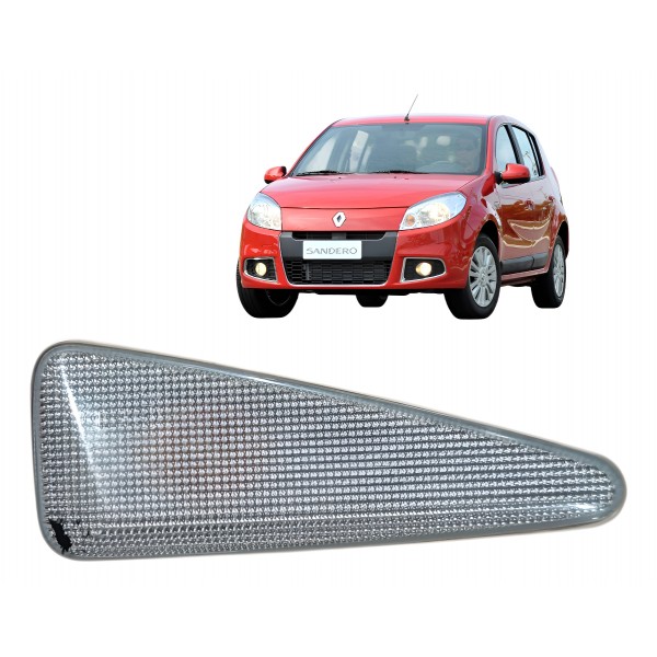 Pisca Lanterna Paralama Sandero Symbol 2012 2013 Original Esquerdo Prateado