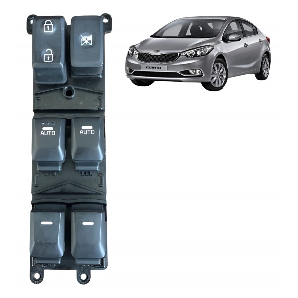 Botão Comando Vidro Elétrico Motorista Kia Cerato 2014/2018