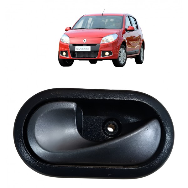 Maçaneta Interna Esquerda Sandero Logan 2012 2013 2014 Orig Chumbo Dianteira/traseira