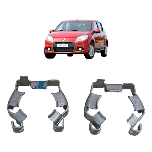 Par Trava Cano Radiador Ar Quente Sandero Logan 2012 Behr Prateado