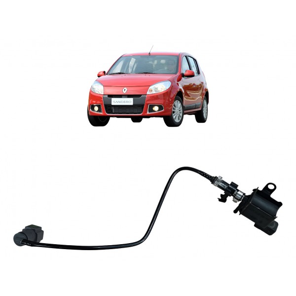 Válvula Solenoide 2 Vias Partida Frio Clio Sandero Logan Preto