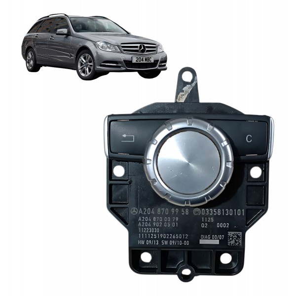 Botão Comando Idrive Mercedes C180 2012 2013 2014 Original