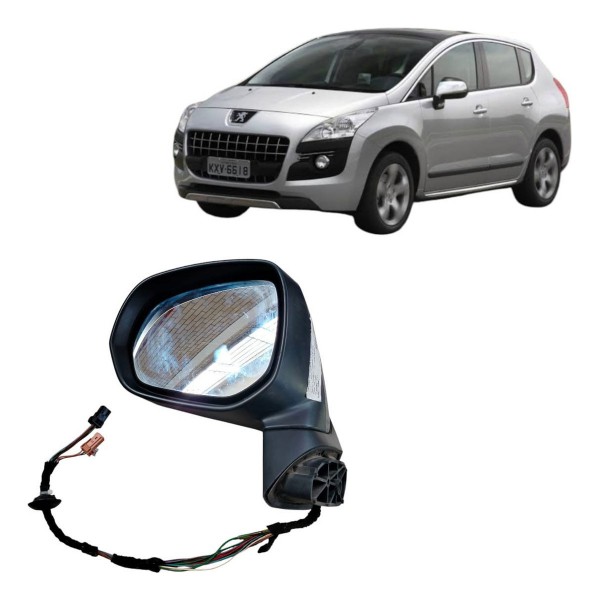 Retrovisor Elétrico Esquerdo Peugeot 3008 2010 2011 2012