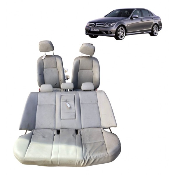 Jogo Banco Completo Mercedes C180 C200 Cinza 2011 2012 2013 Cinza