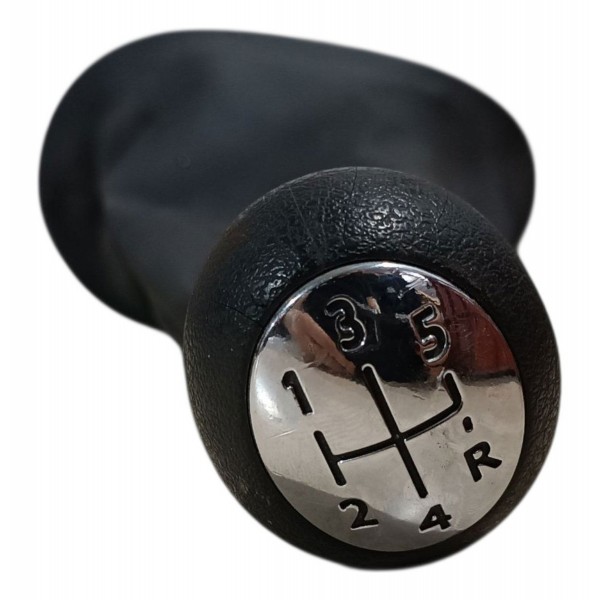 Manopla Alavanca Cambio Sandero Logan 2012 2013 Com Coifa