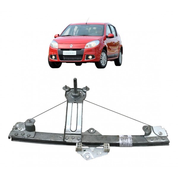 Maquina Vidro Manual Renault Sandero 2013 Traseira Direita