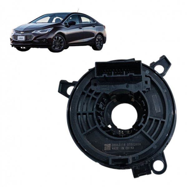 Cinta Volante Hard Disc Airbag Gm Cruze Sedan 2017 2018 2019 Preto