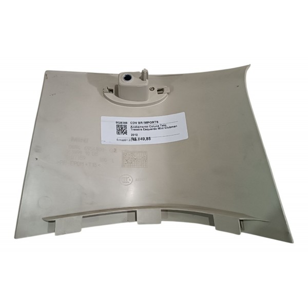 Acabamento Coluna Teto Traseira Esquerdo Mini Clubman 2012 Branco