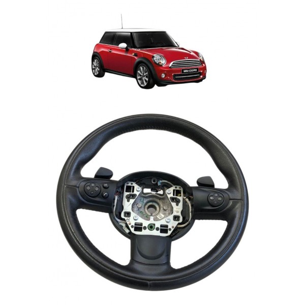 Volante Direção Minicooper Clubman 2012 2013 Com Comandos