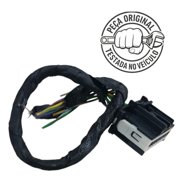 Plug Conector Preto 8 Fios Modulo Airbag Ford Ka 2018 2019