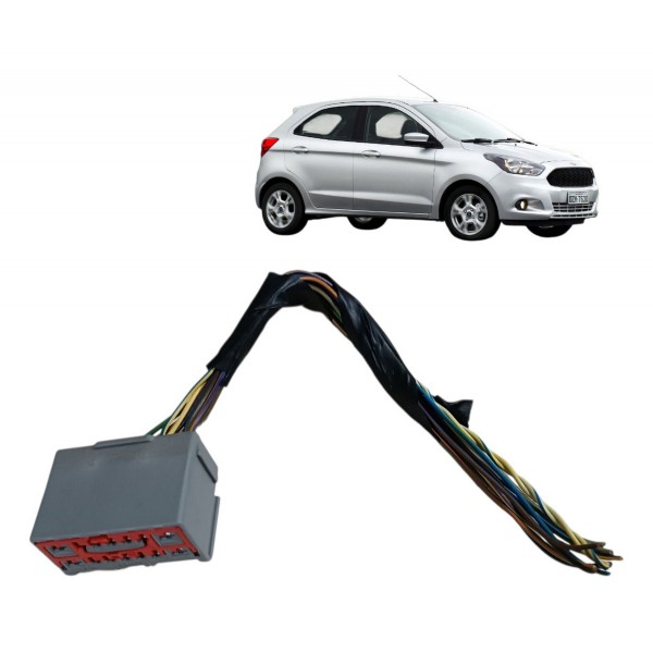 Plug Conector Cinza 11 Fios Modulo Bcm Ford Ka 2018 2019