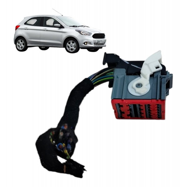 Plug Conector Cinza 12 Fios Modulo Bcm Ford Ka 2018 2019