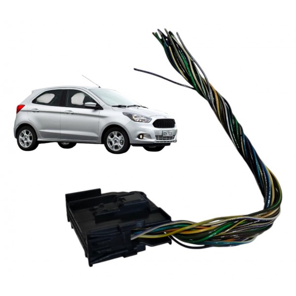 Plug Conector Preto 22 Fios Modulo Bcm Ford Ka 2018 2019