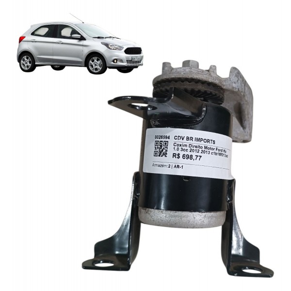 Coxim Direito Motor Ford Ka 1.0 3cc 2012 2013 C1b16f012ad