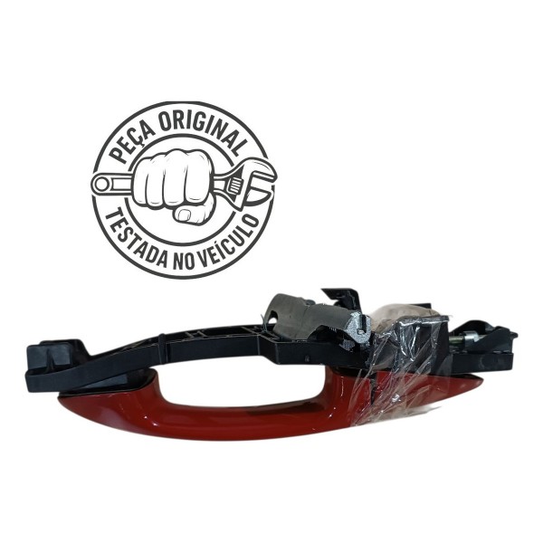 Maçaneta Porta Traseira Direita Ford Ka 2018 2019 Vermelha Traseira