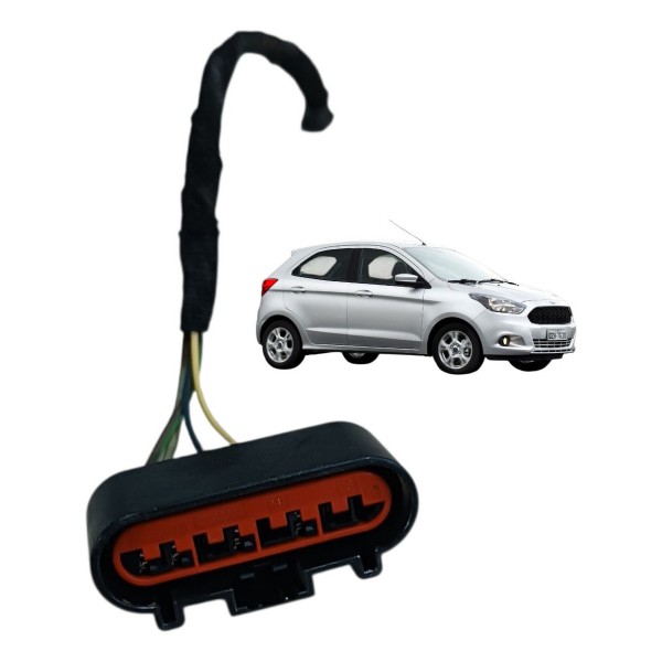 Plug Conector Fechadura 4 Pinos Ford Ka 2017 2018 2019 2020
