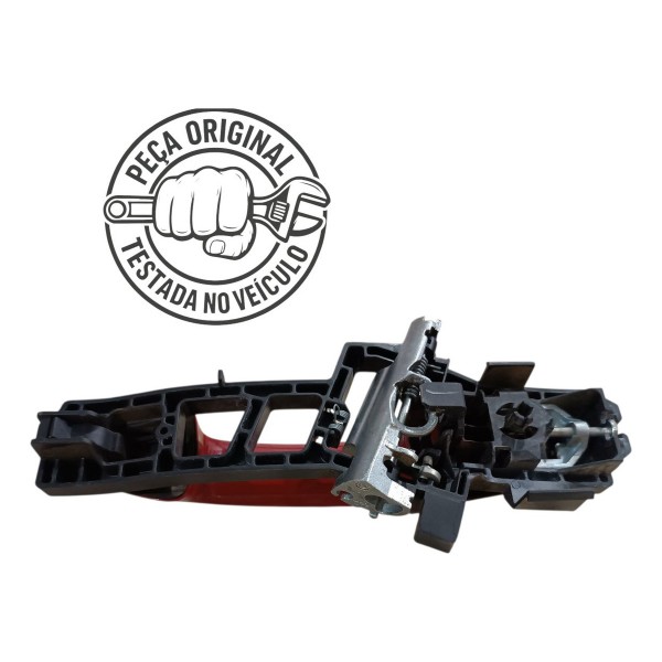 Maçaneta Porta Traseira Esquerda Ford Ka 2018 2019 Vermelho Traseira