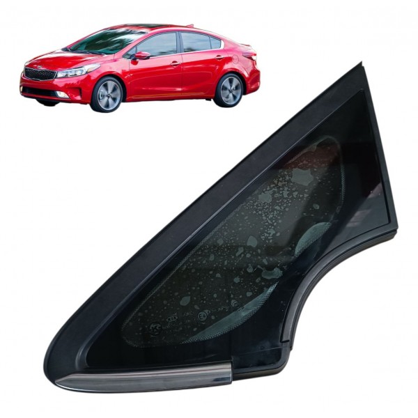Vidro Fixo Porta Dianteira Esquerda Kia Cerato 2014 2015