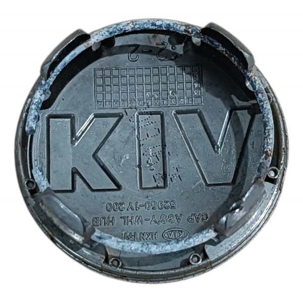 Calota Central Roda Miolo Kia New Cerato 2014 2018 Original Prateado