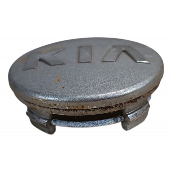 Calota Central Roda Miolo Kia New Cerato 2014 2018 Original Prateado