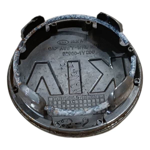 Calota Central Roda Miolo Kia New Cerato 2014 2018 Original Prateado