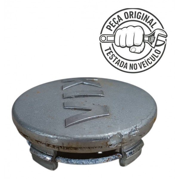 Calota Central Roda Miolo Kia New Cerato 2014 2018 Original Prateado