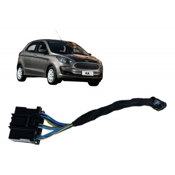 Plug Conector Preto 9 Fios Modulo Airbag Ford Ka 2020 2021