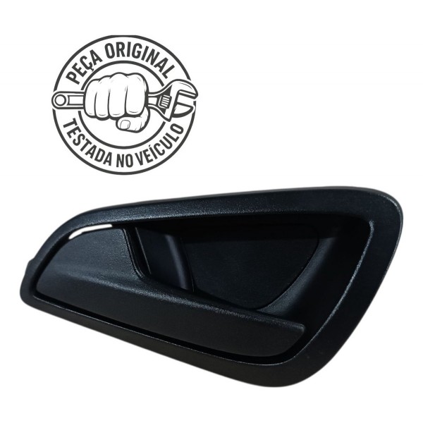Maçaneta Interna Porta Esquerda Ford Ka 2018 2019 2020 2021 Preto Dianteira/traseira