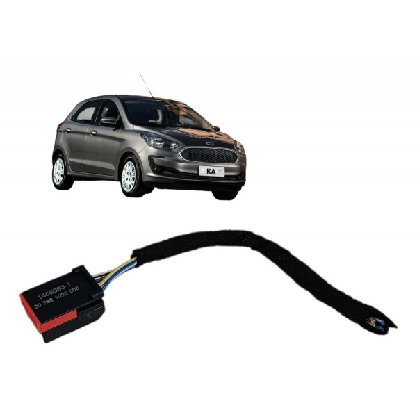 Plug Conector Preto Botão Vidro Esquerdo Ford Ka 2021 2022