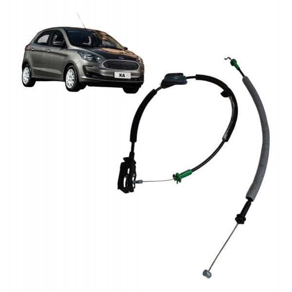 Cabo Fechadura Porta Dianteira Ford Ka Hatch 2019 2020 2021